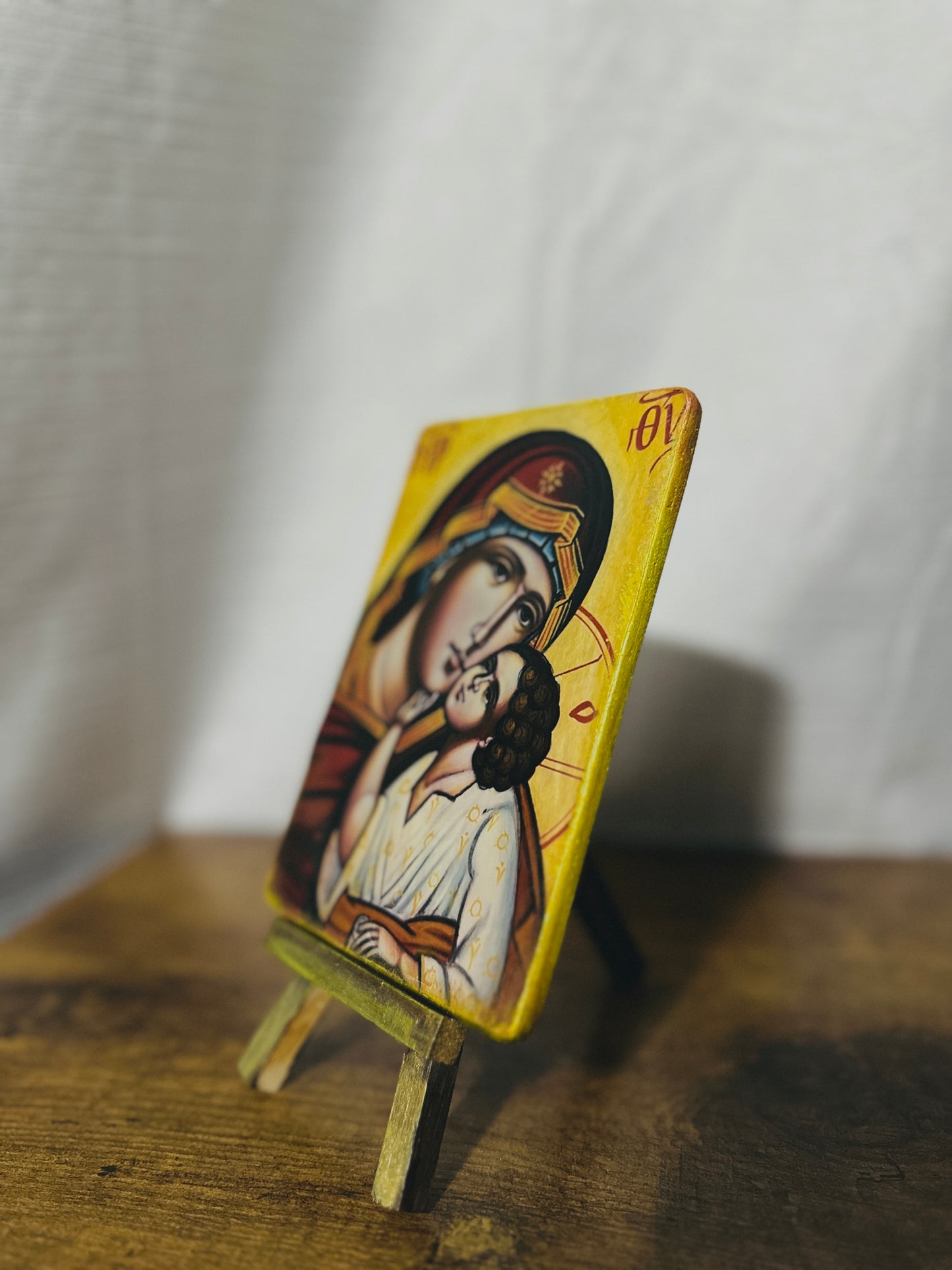 Kidist Dingel Mariam(Mama) wood Icon (4X6)